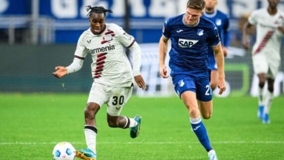 Jogadores do Bayer e Hoffenheim (foto: Foto: Divulgação/Bayer Leverkusen)