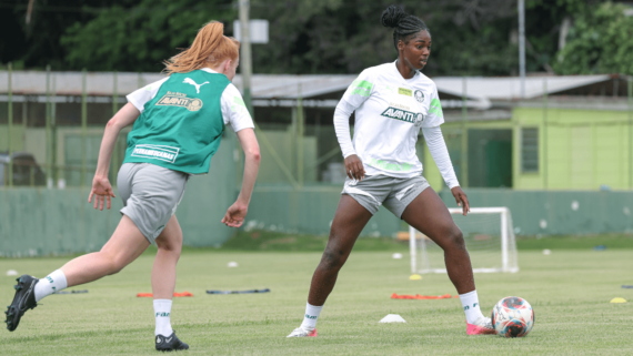 Jogadoras do Palmeiras (foto: Paloma Cassiano/Palmeiras)