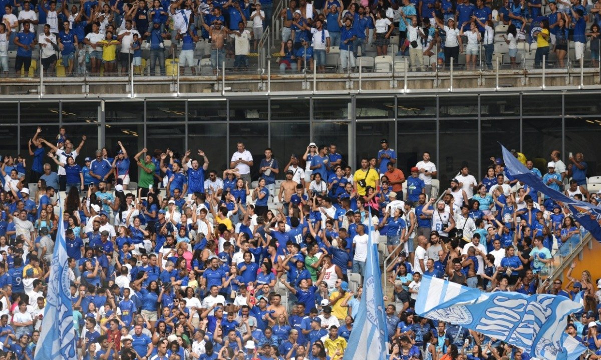 Torcida do Cruzeiro em jogo no Mineirão (foto: Ramon Lisboa/EM/D.A.Press)