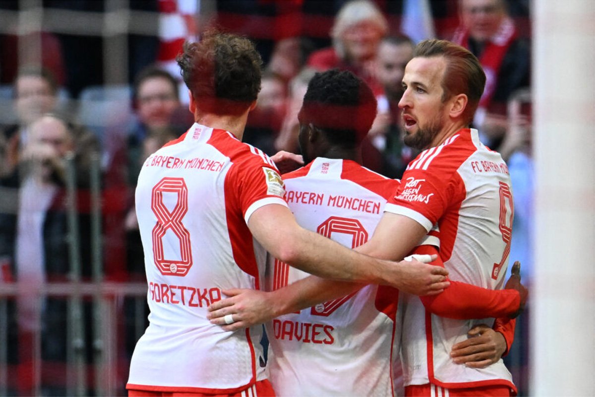 Bayern de Munique ganhou do Mainz por 8 a 1 (foto: Lukas Barth/AFP)