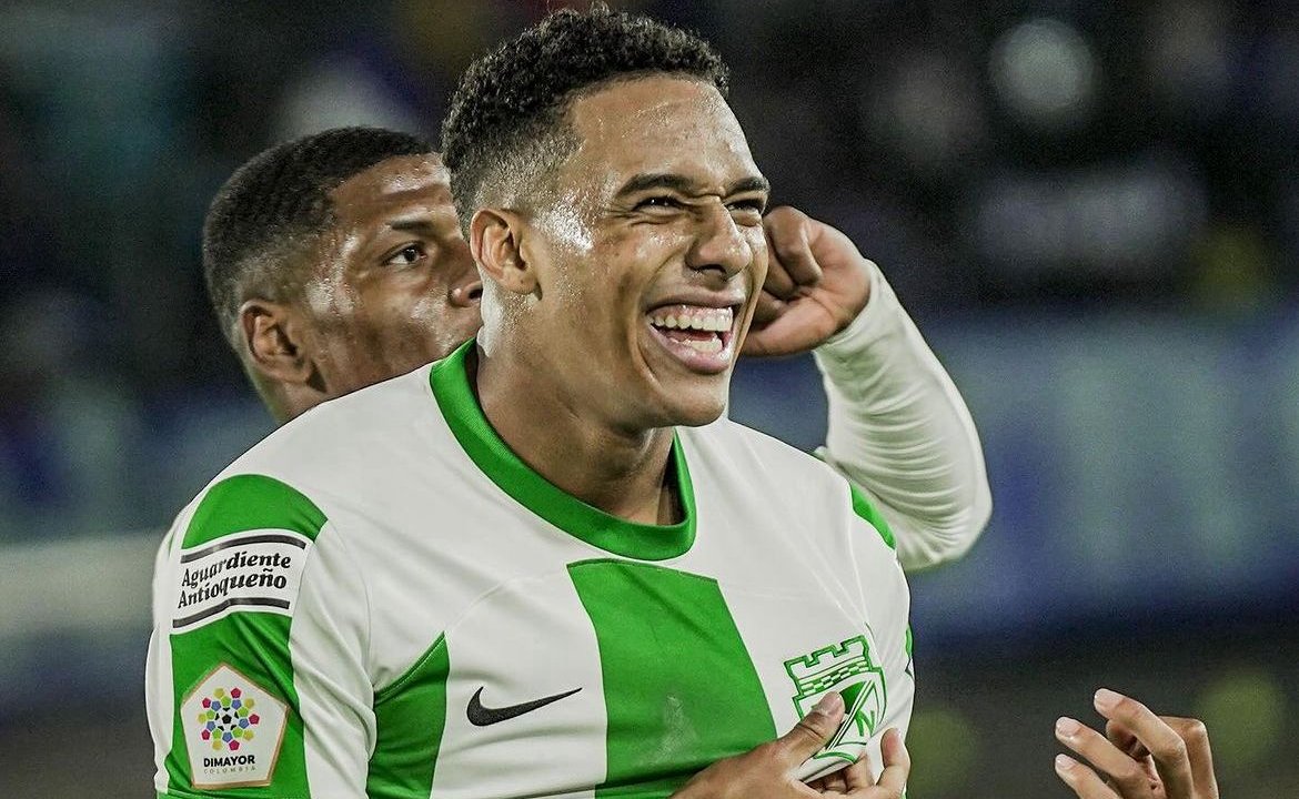Brahian Palacios, ex-Atlético Nacional, é o mais novo reforço do Atlético para 2024 (foto: Reprodução/Instagram/Atlético Nacional)