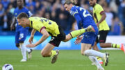 Chelsea e Burnley empataram por 2 a 2 (foto: Glyn Kirk/AFP)