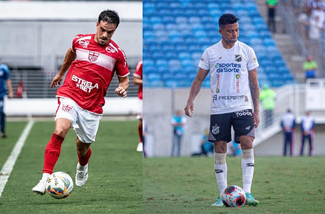 Jogadores de CRB e ABC (foto: Rodrigo Cedrim/CRB Renne Carvalho/ABC)