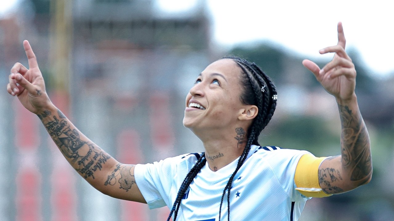 Byanca Brasil, atacante do Cruzeiro (foto: Gustavo Martins/Cruzeiro)