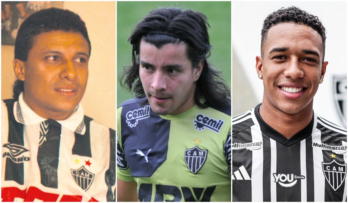 Escobar, Cárdenas e Palacios: três dos sete colombianos da história do Atlético (foto: Arquivo EM/D.A Press, Rodrigo Clemente/EM/D.A Press e Divulgação/Atlético)