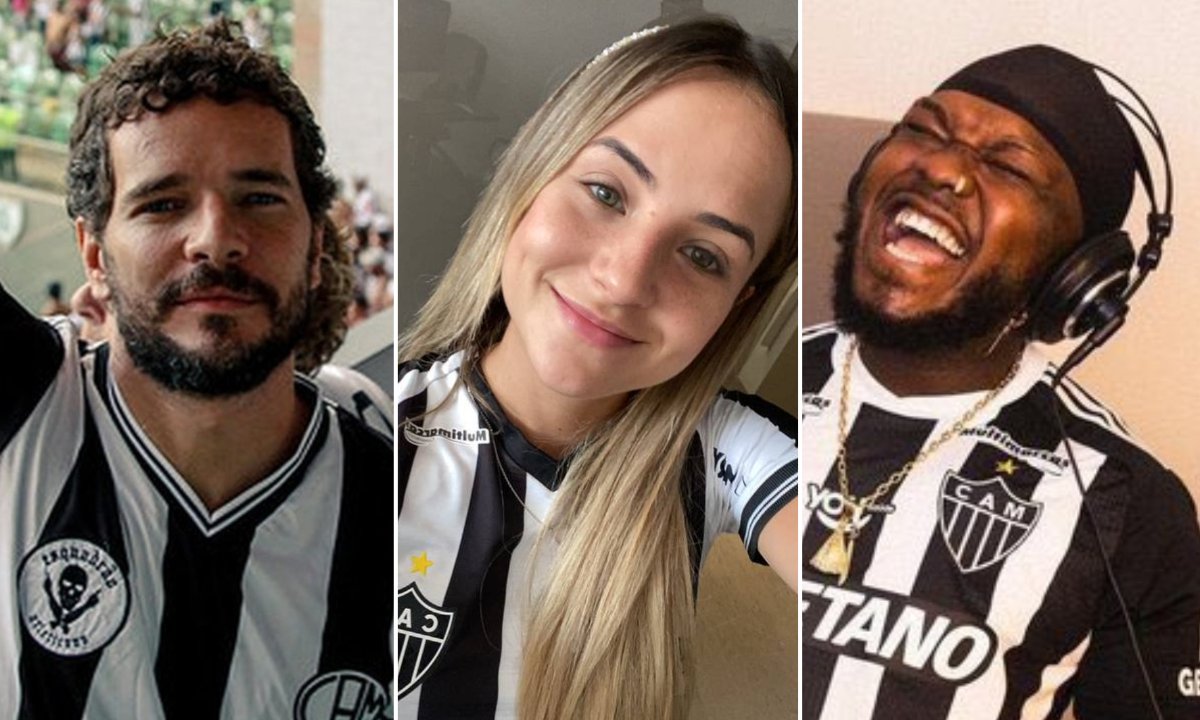 Daniel Oliveira, Gabi Martins e Djonga são alguns torcedores famosos do Atlético (foto: Reprodução)