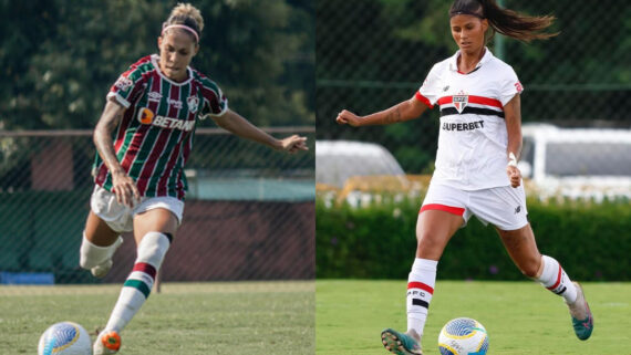 Fluminense e São Paulo no Brasileiro Feminino (foto: Marina garcia// Fluminense fc
Rubens Chiri / saopaulofc)
