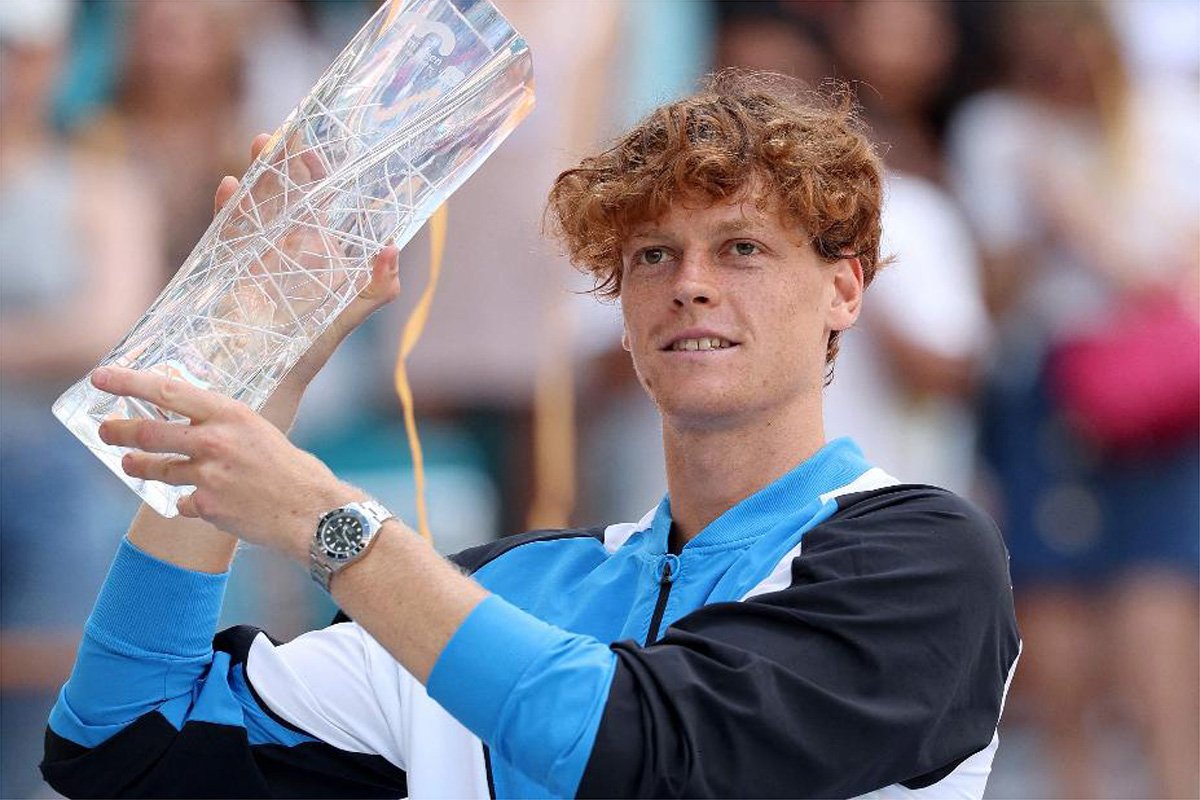 Jannik Sinner conquistou Masters 1000 de Miami (foto: Elsa/Getty Images/AFP)