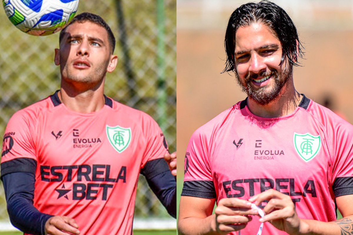 Martínez e Benítez (foto: Mourão Panda / América)