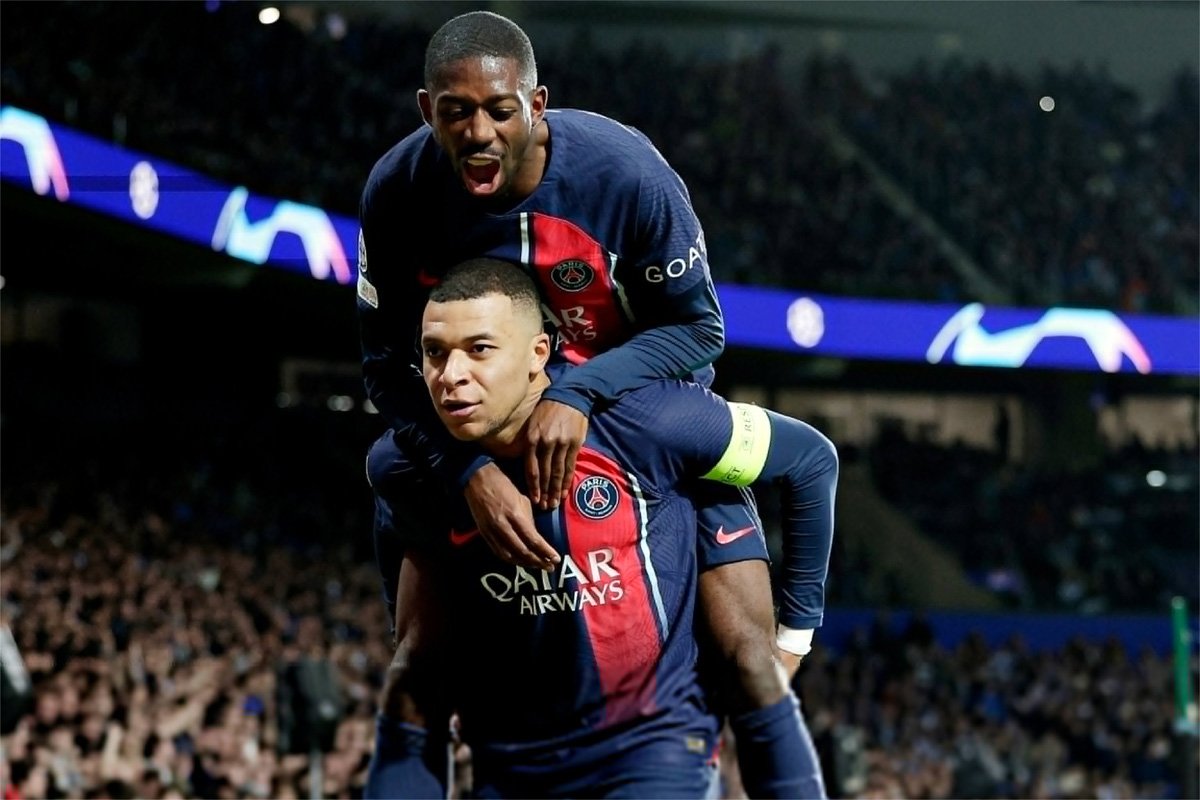Mbappé marcou os dois gols do PSG contra a Real Sociedad (foto: PSG/Divulgação)