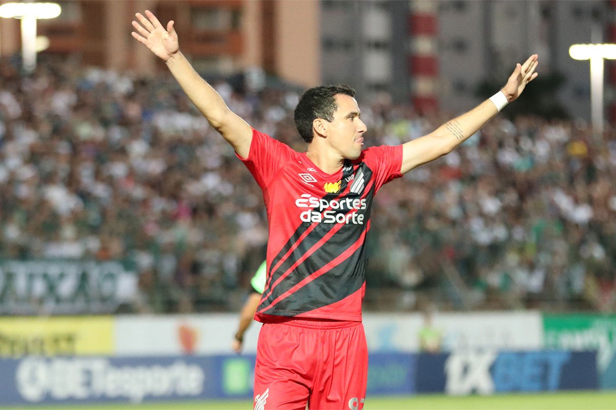 Pablo fez o gol da vitória do Athletico sobre o Maringá (foto: José Tramontin/Athletico.com.br)
