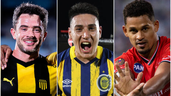 Peñarol, Rosario Central e Caracas: os adversários do Atlético na fase de grupos da Copa Libertadores (foto: Montagem com imagens de Divulgação/Twitter)