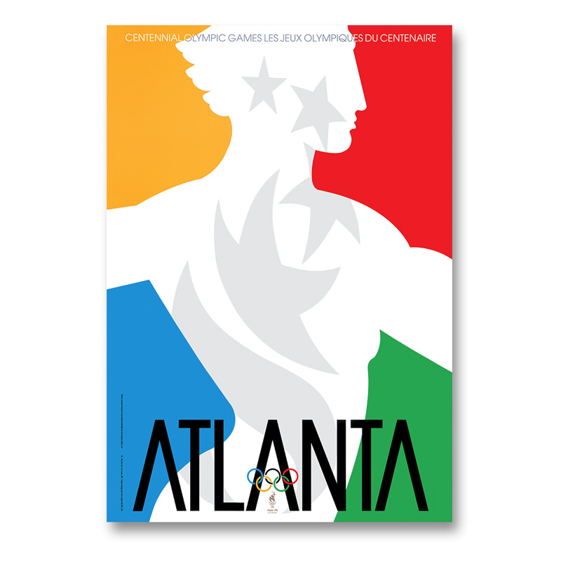 Pôster oficial da Olimpíada de Atlanta 1996'