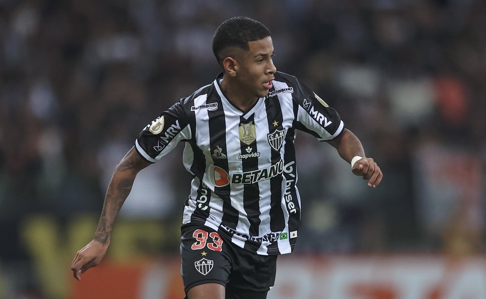 Savinho, ex-Atlético, vai defender a Seleção Brasileira principal pela primeira vez em março (foto: Pedro Souza/Atlético)