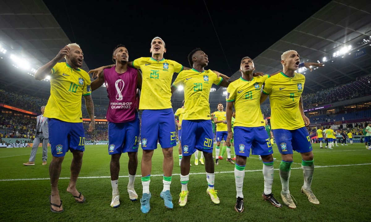 Rodrygo, atacante da Seleção Brasileira (foto: Lucas Figueiredo/CBF)