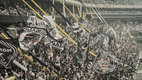 Torcida do Atlético na Arena MRV (foto: Pedro Souza/Atlético)