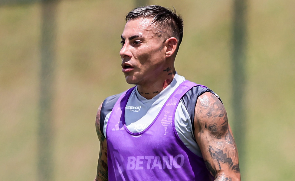 Vargas, atacante do Atlético, tem negociações encaminhadas para defender o Fortaleza - (foto: Pedro Souza/Atlético)
