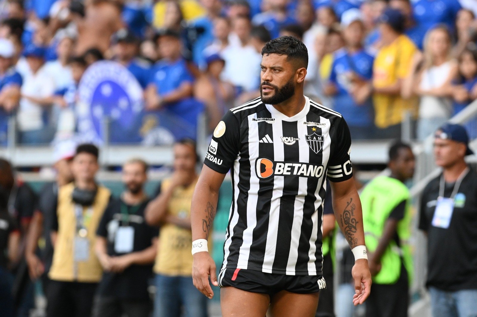 Hulk na final do Mineiro entre Cruzeiro e Atlético (foto: Leandro Couri/EM)