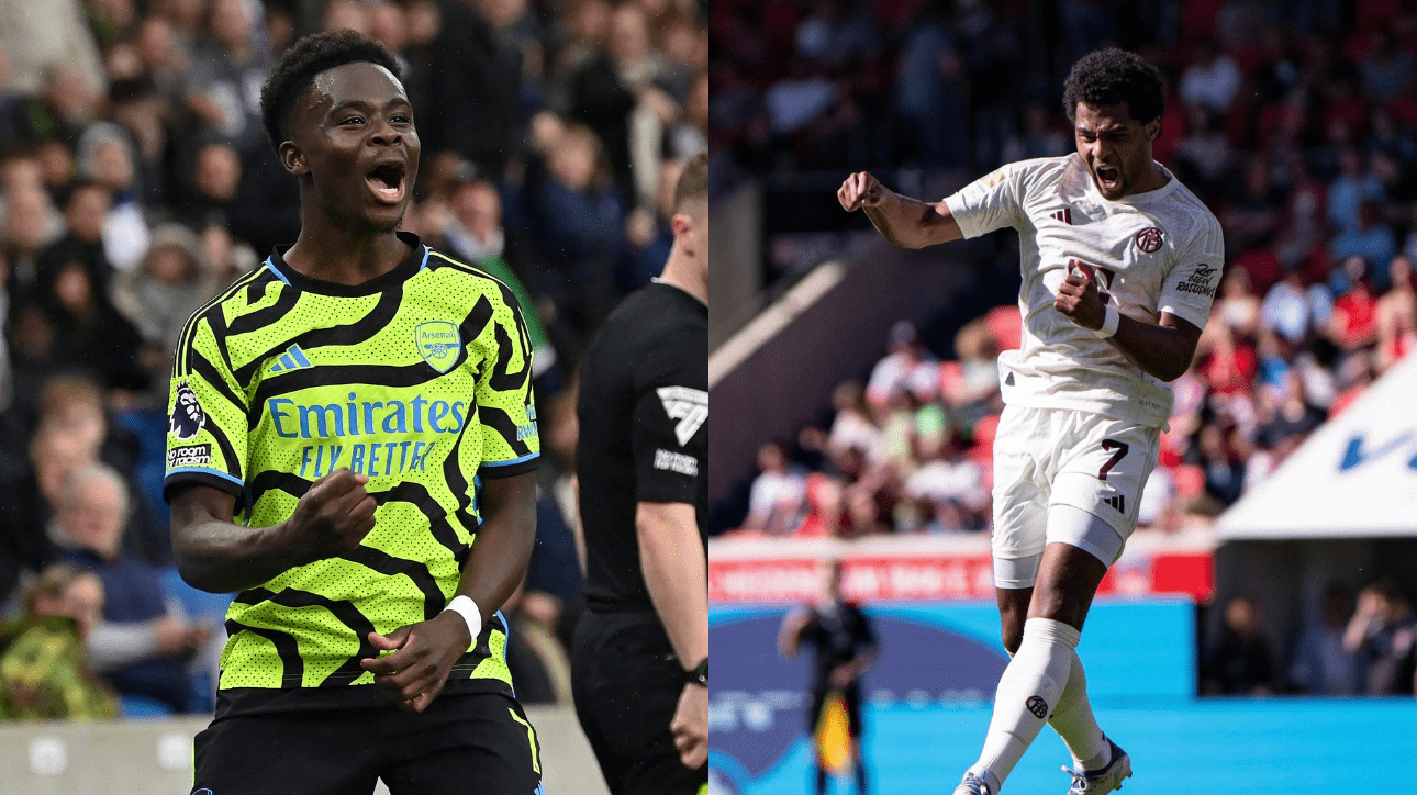 Jogadores de Arsenal e Bayern (foto: Reprodução/Instagram)