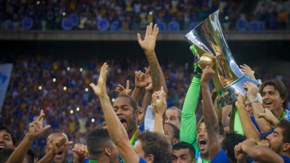 Comemoração do título do Cruzeiro (foto: Vinicius Silva/Portre Imagens)