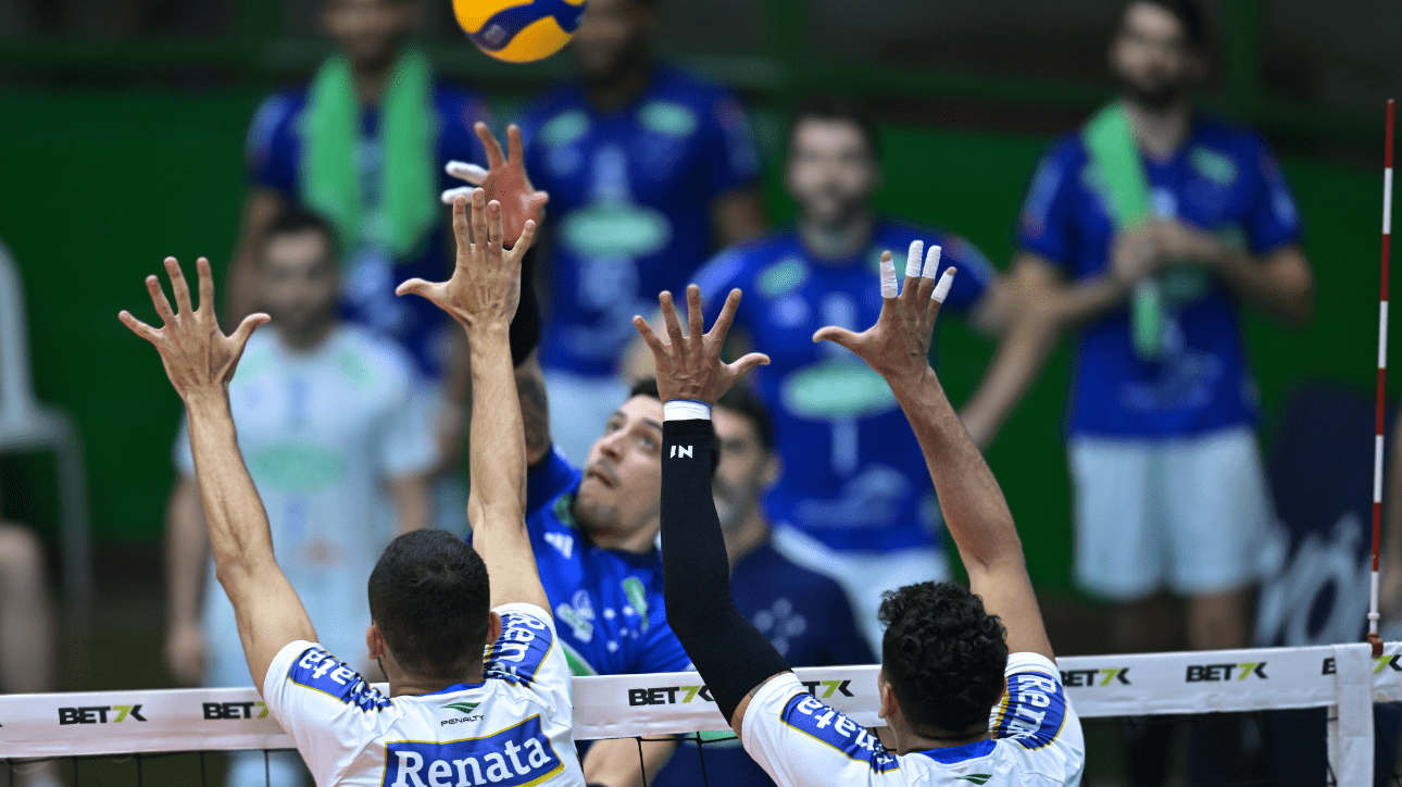 Partida entre Cruzeiro e Campinas, pelas quartas de final da Superliga Masculina (foto: Agência i7/Sada Cruzeiro)