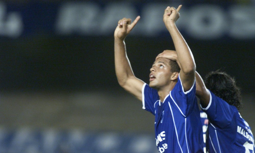 Felipe Melo em jogo do Cruzeiro, em 2003 (foto: Jorge Gontijo/EM/D.A.Press)