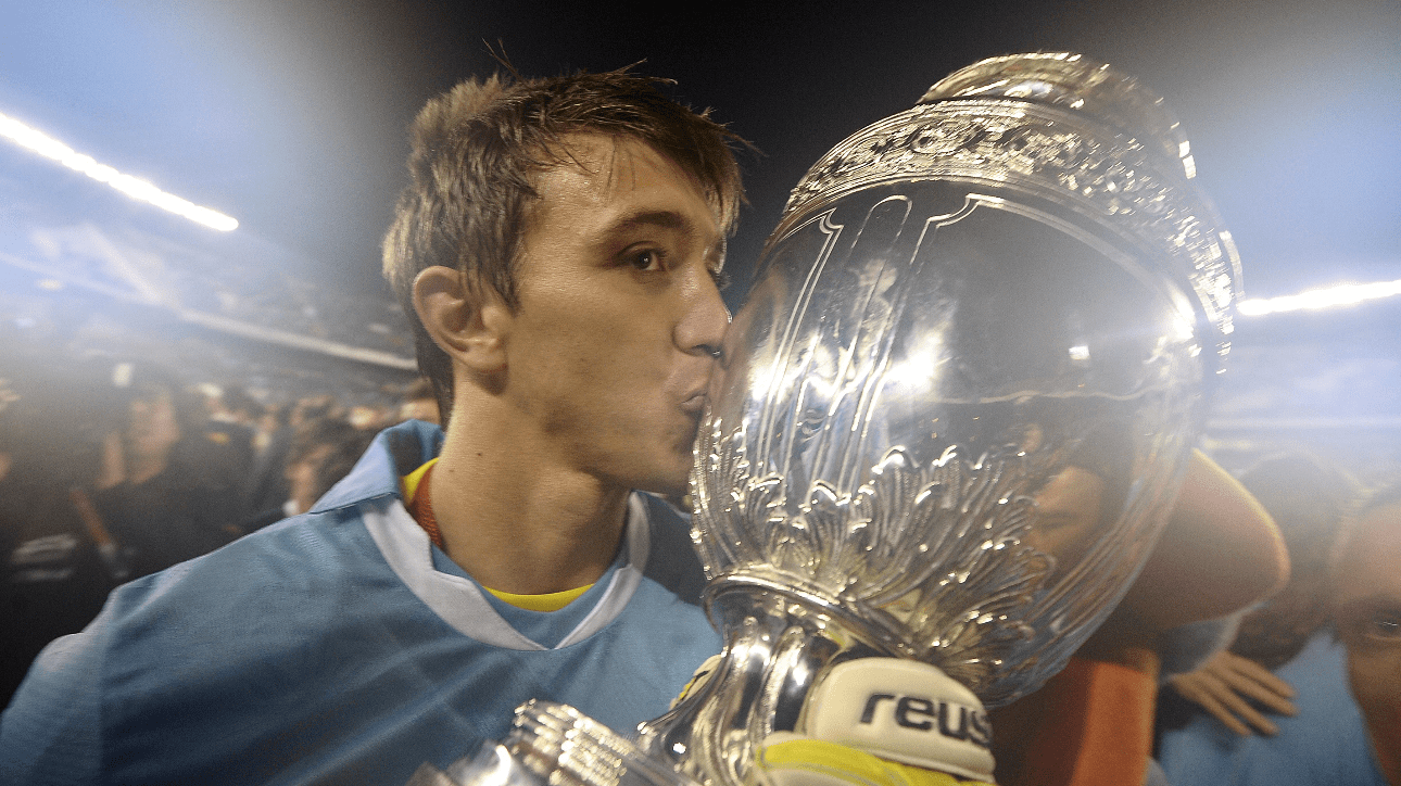Fernando Muslera, ex-goleiro da Seleção Uruguaia e atual jogador do Galatasaray - (foto: Alejandro Pagni/AFP Photo )