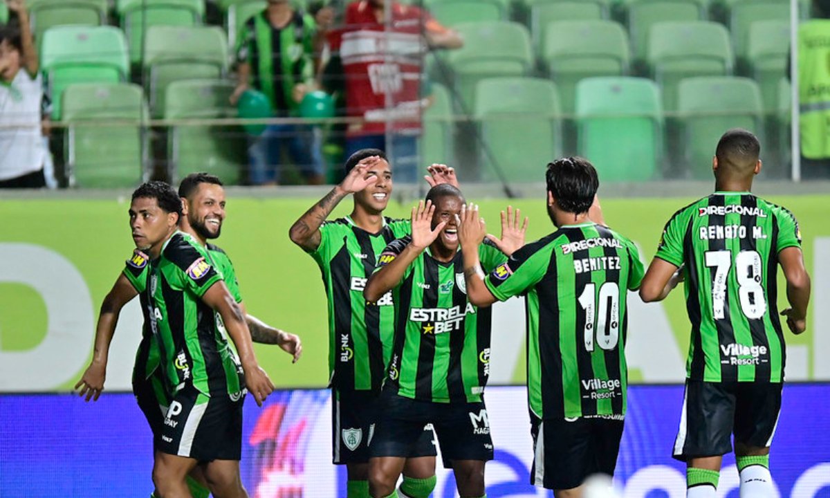 América em jogo pela Série B (foto: Mourão Panda/América)