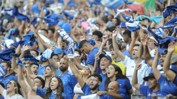 Torcida do Cruzeiro no Mineirão (foto: Alexandre Guzanshe/EM/D.A. Press)
