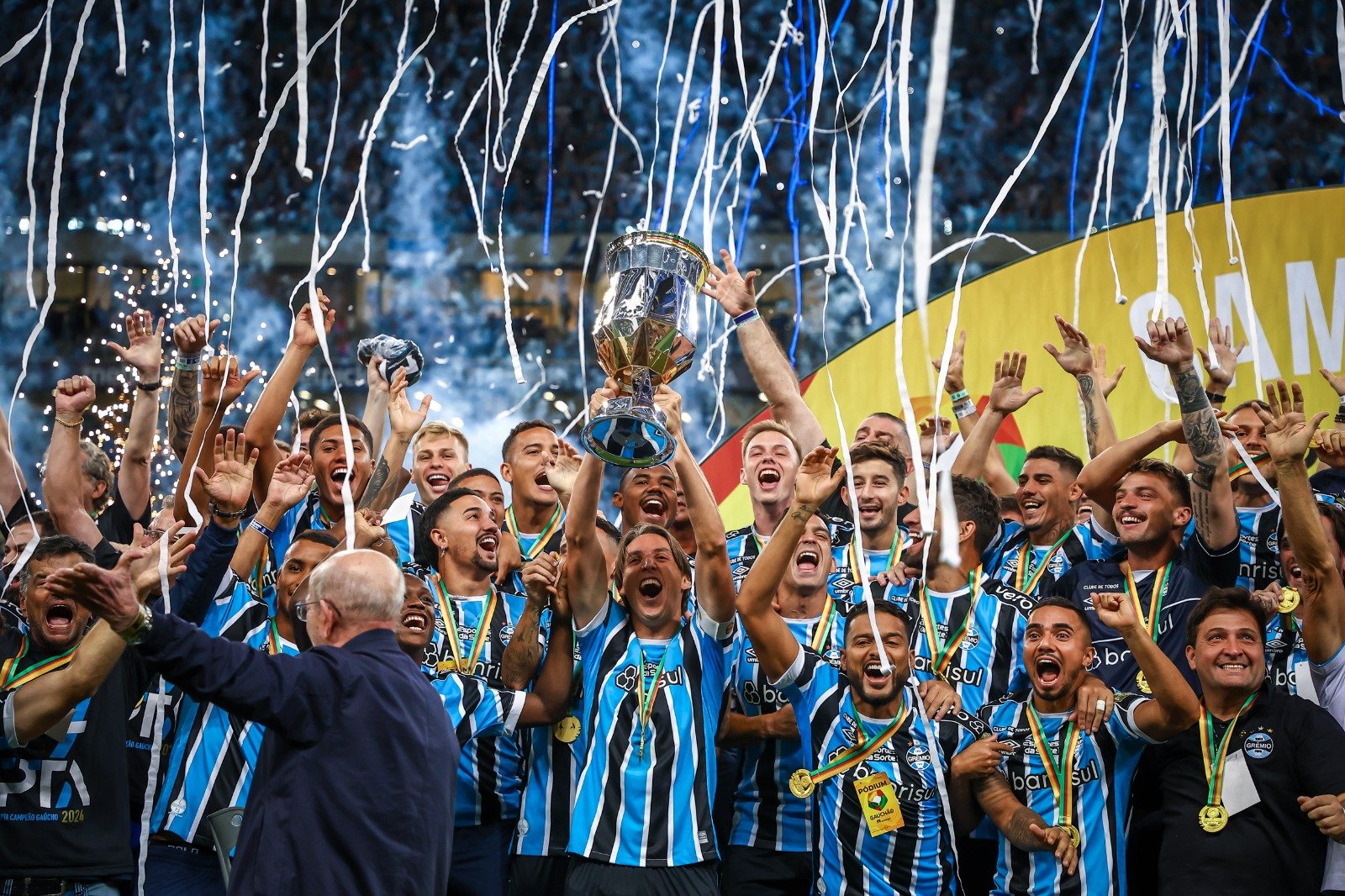 Grêmio conquistou o título do Gaúcho em cima do Juventude (foto: Lucas Uebel/Grêmio/Divulgação)