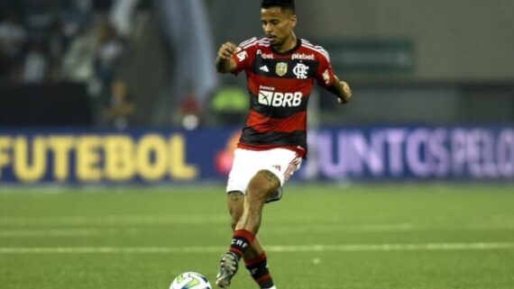 Allan em campo pelo Flamengo (foto: Marcelo Cortes/Flamengo)
