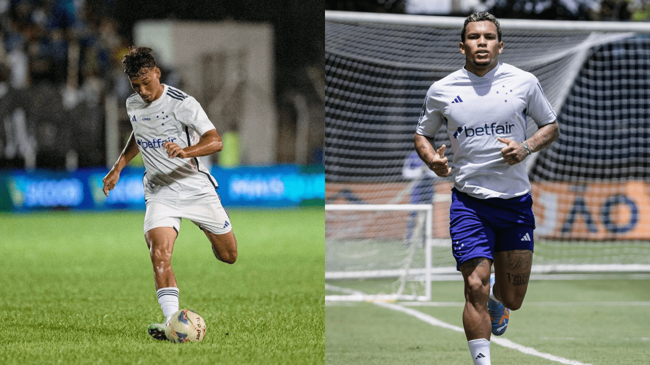 Japa, meio-campista do Cruzeiro, e Gabriel Verón, atacante do Cruzeiro (foto: Reprodução/Instagram)
