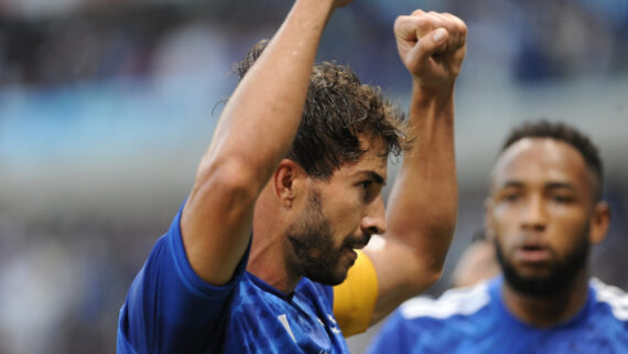 Lucas Silva fez o primeiro gol do Cruzeiro no Mineirão (foto: Alexandre Guzanshe/EM/D.A.Press)