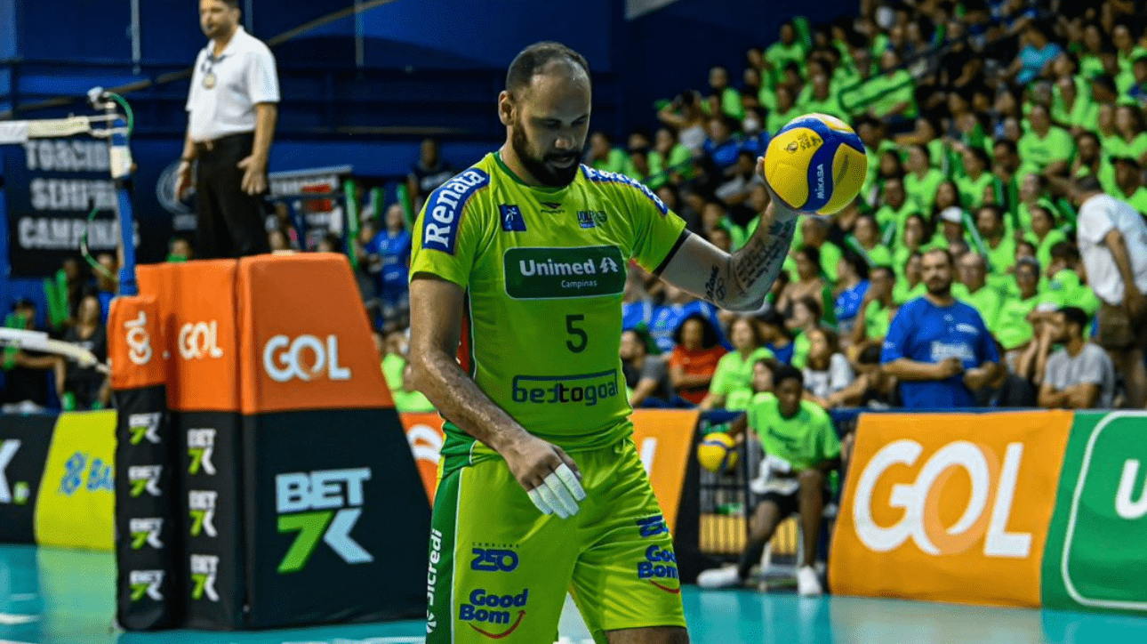 Maurício Borges, ponteiro do Campinas (foto: Pedro Teixeira)
