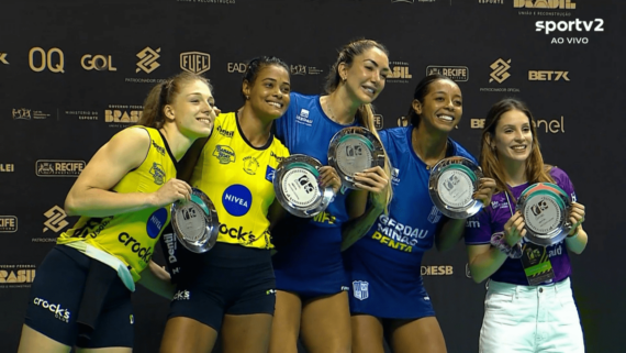 Jogadoras destaques da Superliga Feminina de Vôlei 2024 (foto: Reprodução/SporTV2)