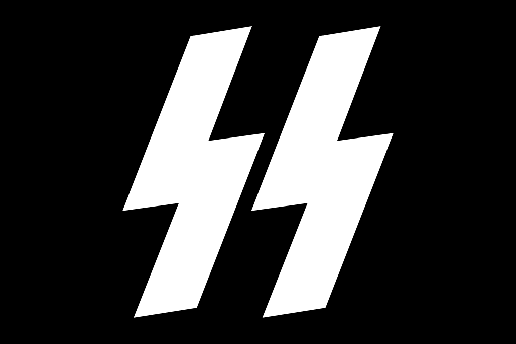 Símbolo da Schutzstaffel, polícia paralela do regime nazista de Hitler