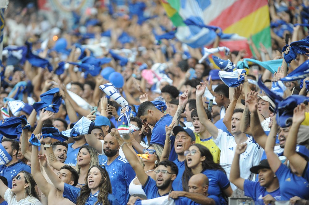 Torcida do Cruzeiro no Mineirão (foto: Alexandre Guzanshe/EM/D.A.Press)