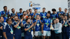 Cruzeiro venceu a temporada 2022/23 da Superliga Masculina de Vôlei e é o atual campeão - Crédito: 