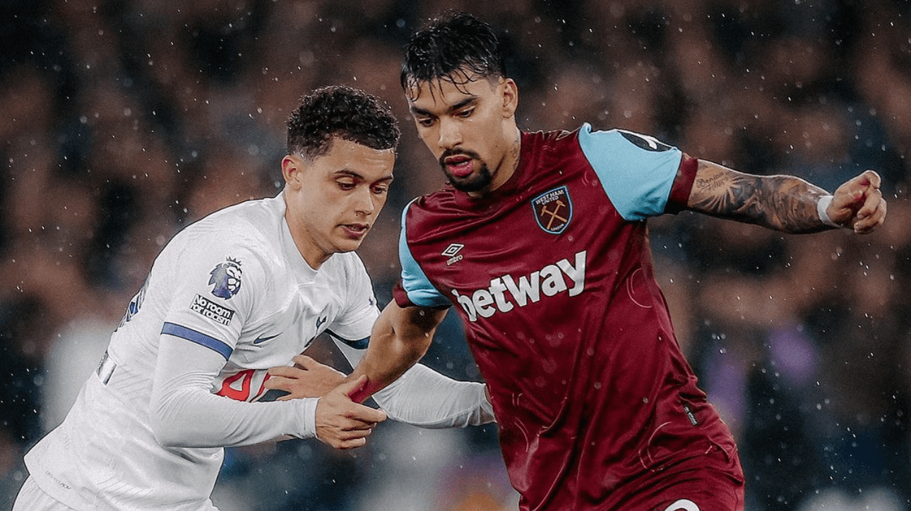 Jogadores de West Ham e Tottenham (foto: Reprodução/Instagram)