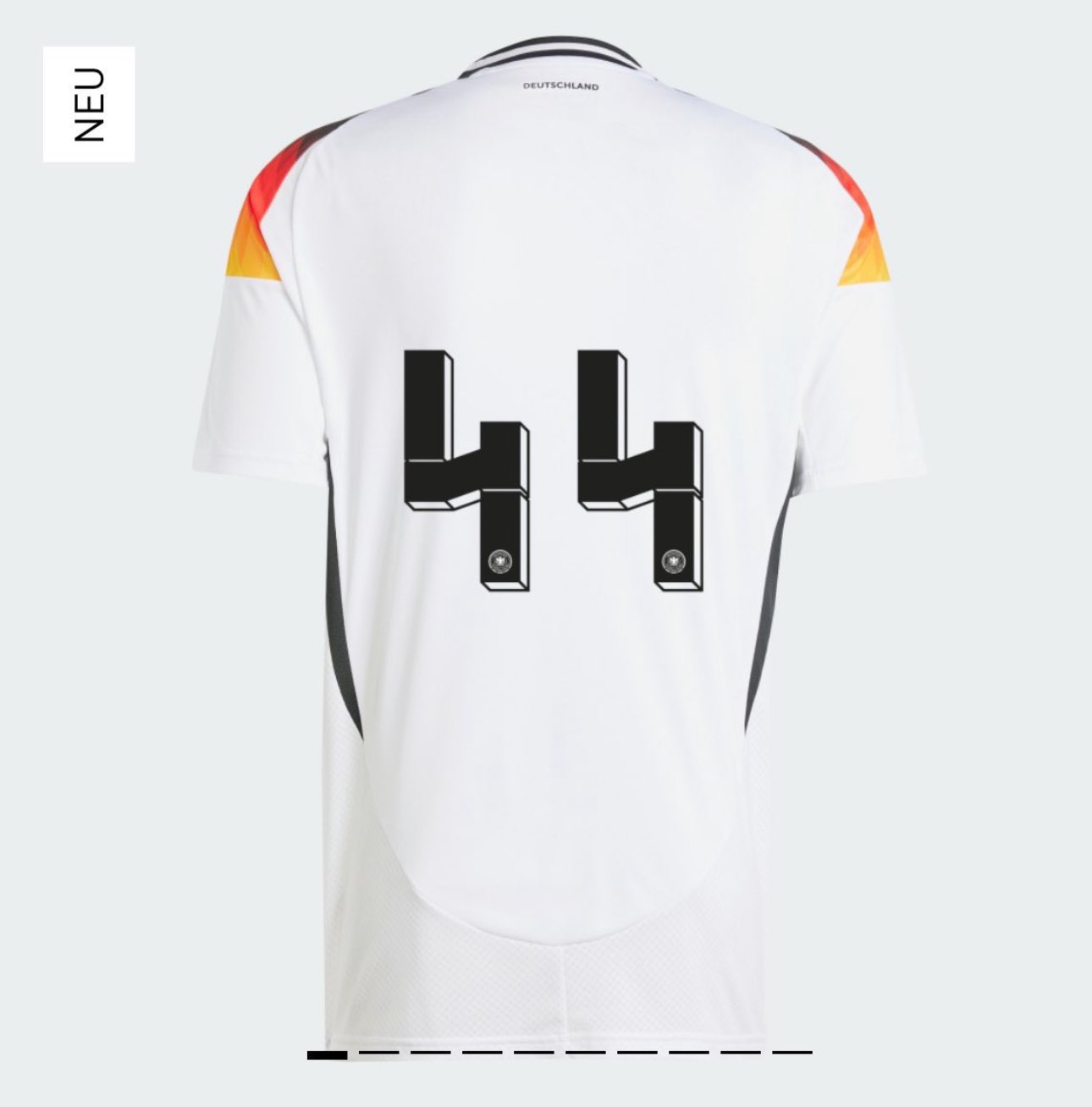 Camisa da Alemanha personalizada com o número 44