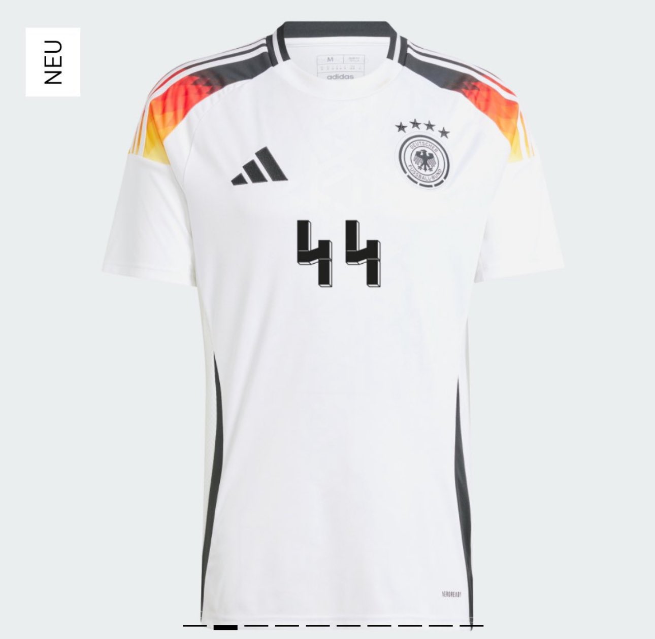 Camisa da Alemanha personalizada com o número 44