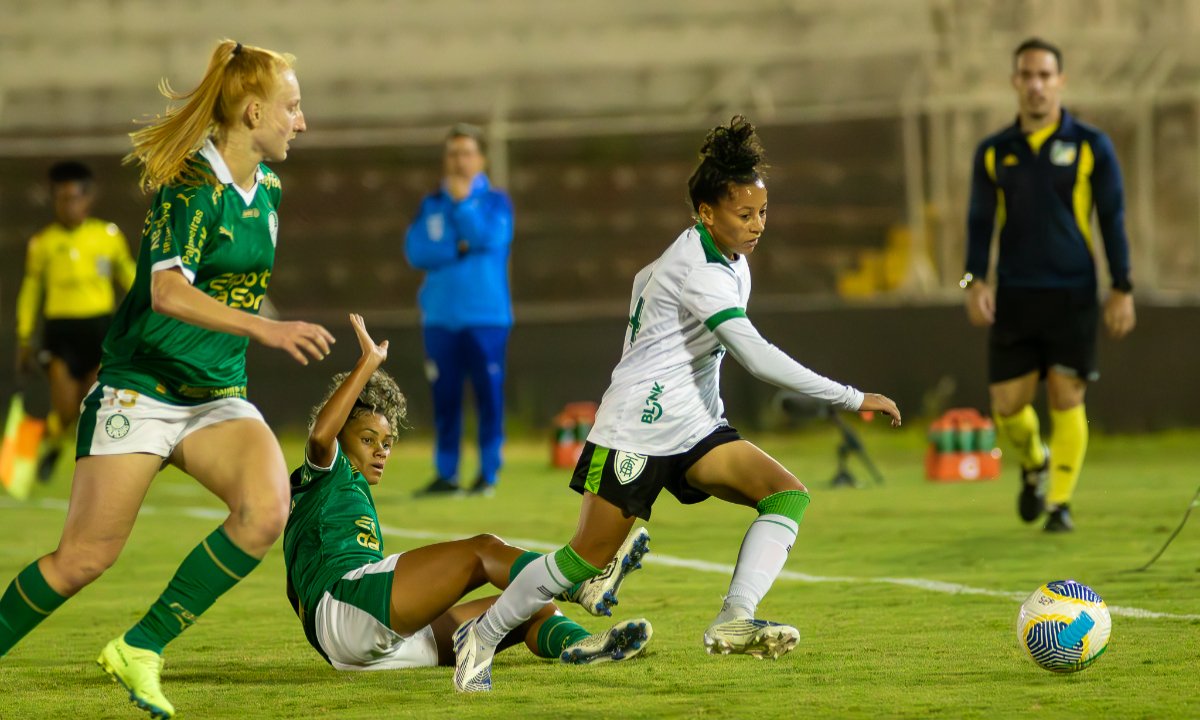 América e Palmeiras pelo Brasileiro feminino (foto: Tainá Araújo)