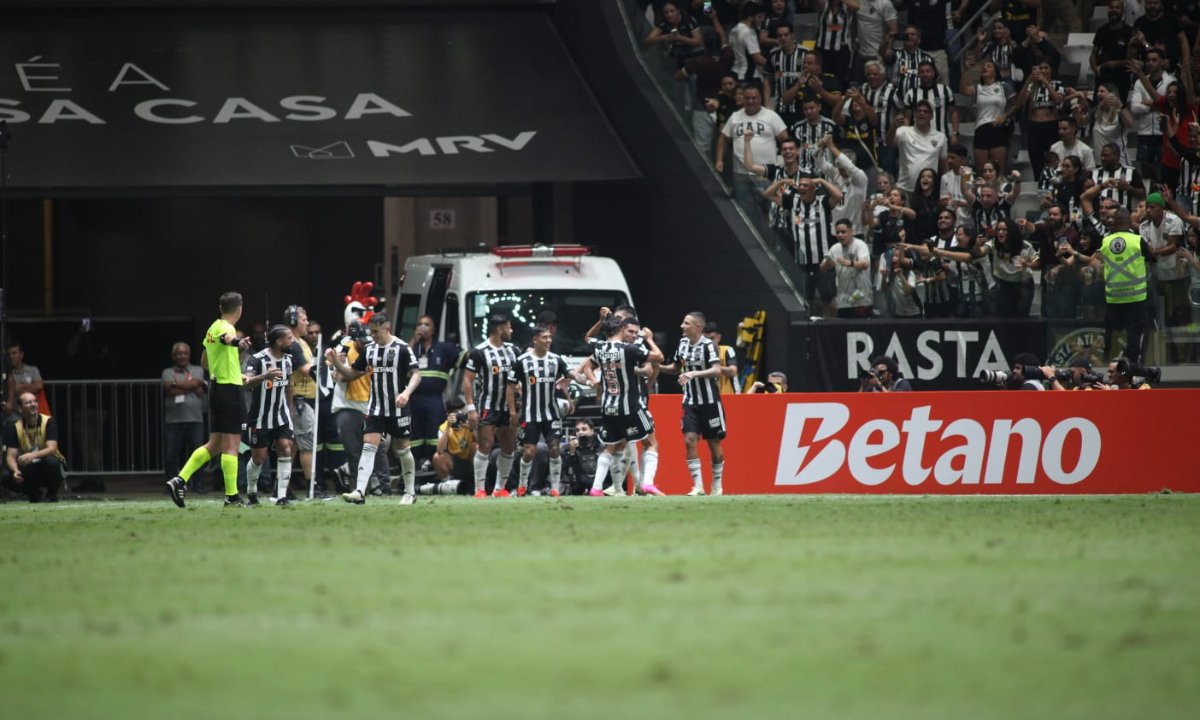 Atlético venceu o Cruzeiro na Arena MRV (foto: Leandro Couri/EM)