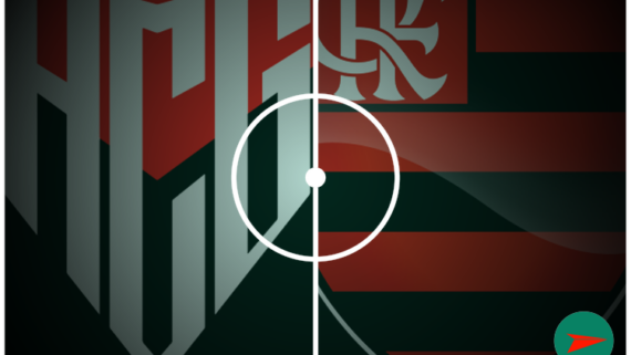 Imagem de produção própria contendo os escudos do Atlético-GO e Flamengo (foto: No Ataque)