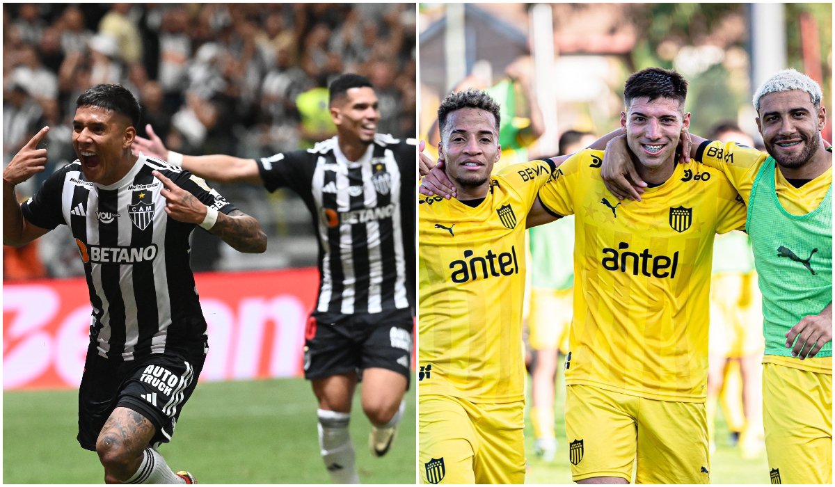 Atlético e Peñarol se enfrentam no Grupo G da Copa Libertadores (foto: Leandro Couri/EM/D.A Press e Divulgação/Peñarol)