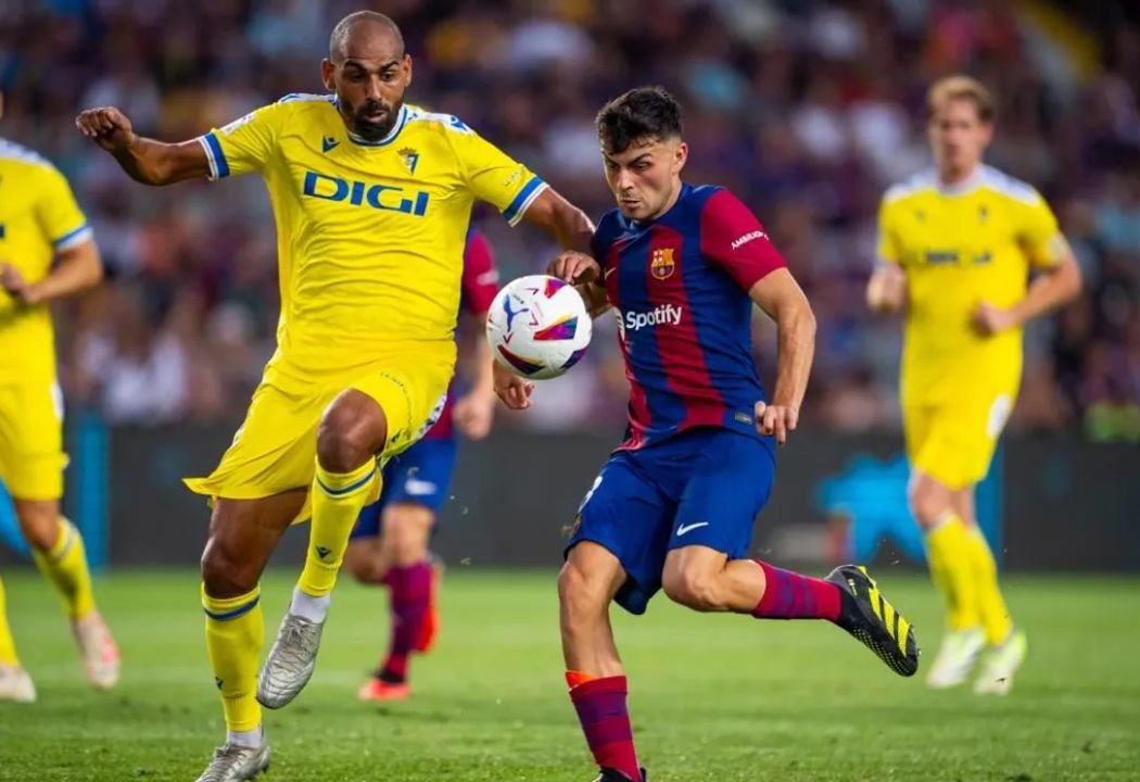 Cádiz e Barcelona na La Liga (foto: Divulgação/La Liga)