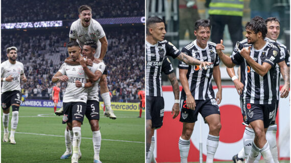 Corinthians e Atlético medirão forças na primeira rodada do Campeonato Brasileiro (foto: Rodrigo Coca/Corinthians e Pedro Souza/Atlético)