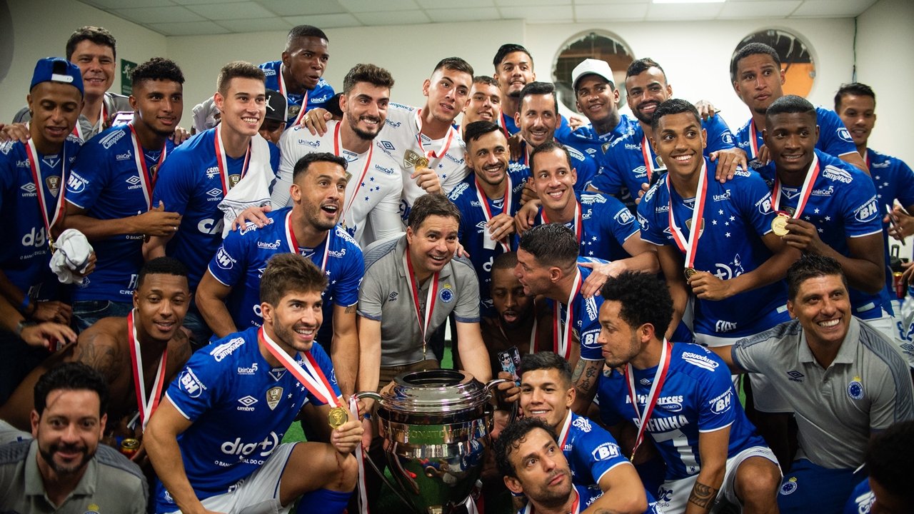 Cruzeiro campeão estadual em 2019 (foto: Bruno Haddad/Cruzeiro)