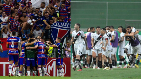 Fortaleza e Vasco se enfrentam pela Copa do Brasil (foto: THIAGO GADELHA/AFP e  Ramon Lisboa/EM/D.A Press)