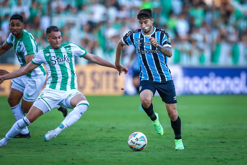 Grêmio e Juventude no Campeonato Gaúcho (foto: LUCAS UEBEL/GREMIO FBPA)